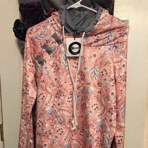 NWT FLORAL HOODIE SIZE SMALL